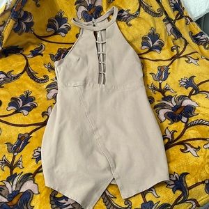 Sexy Cut Out Dress •Charlotte Russe • Cream• L